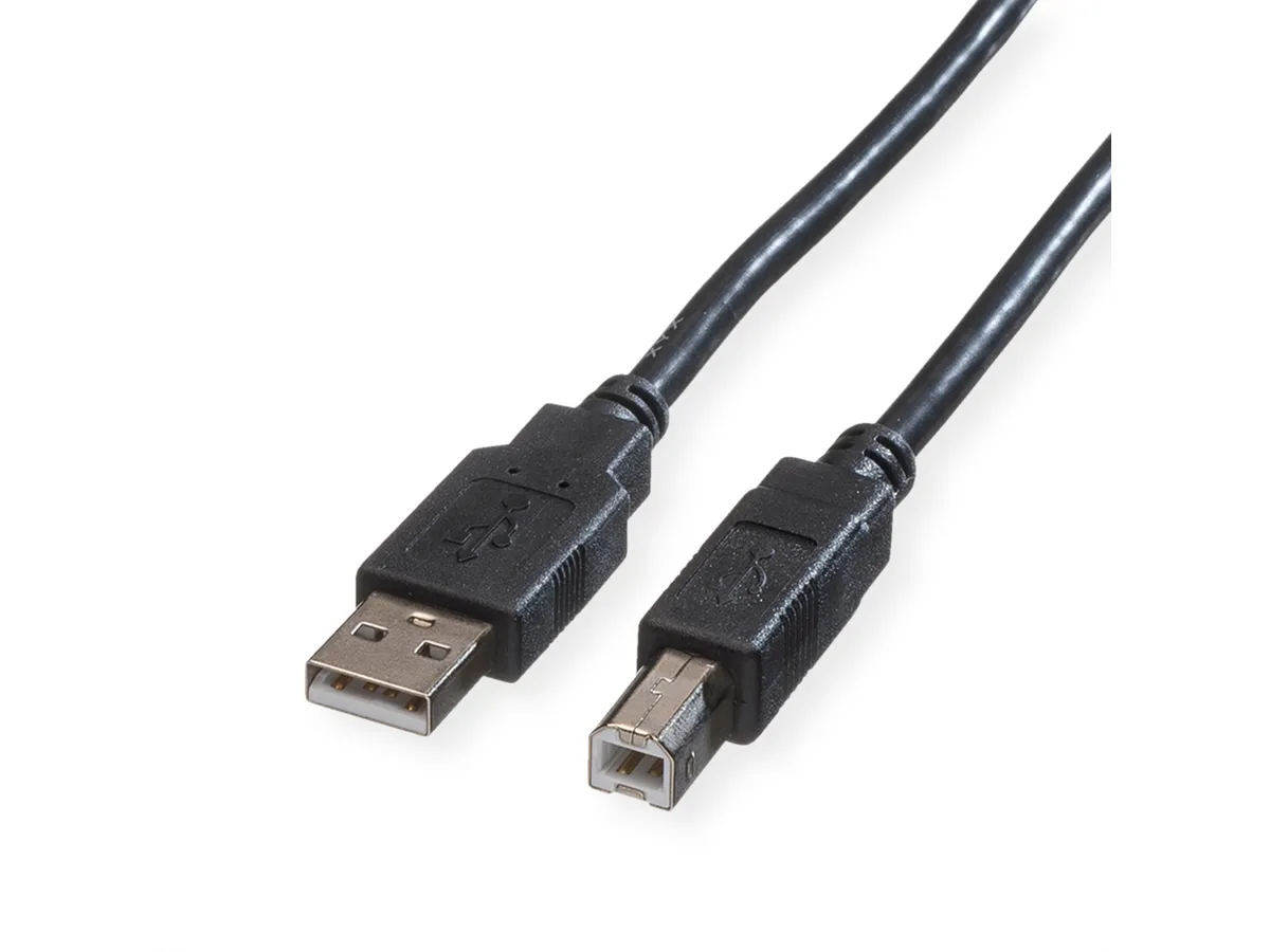 USB-Kabel 2.0, 0.8m A-B Stecker