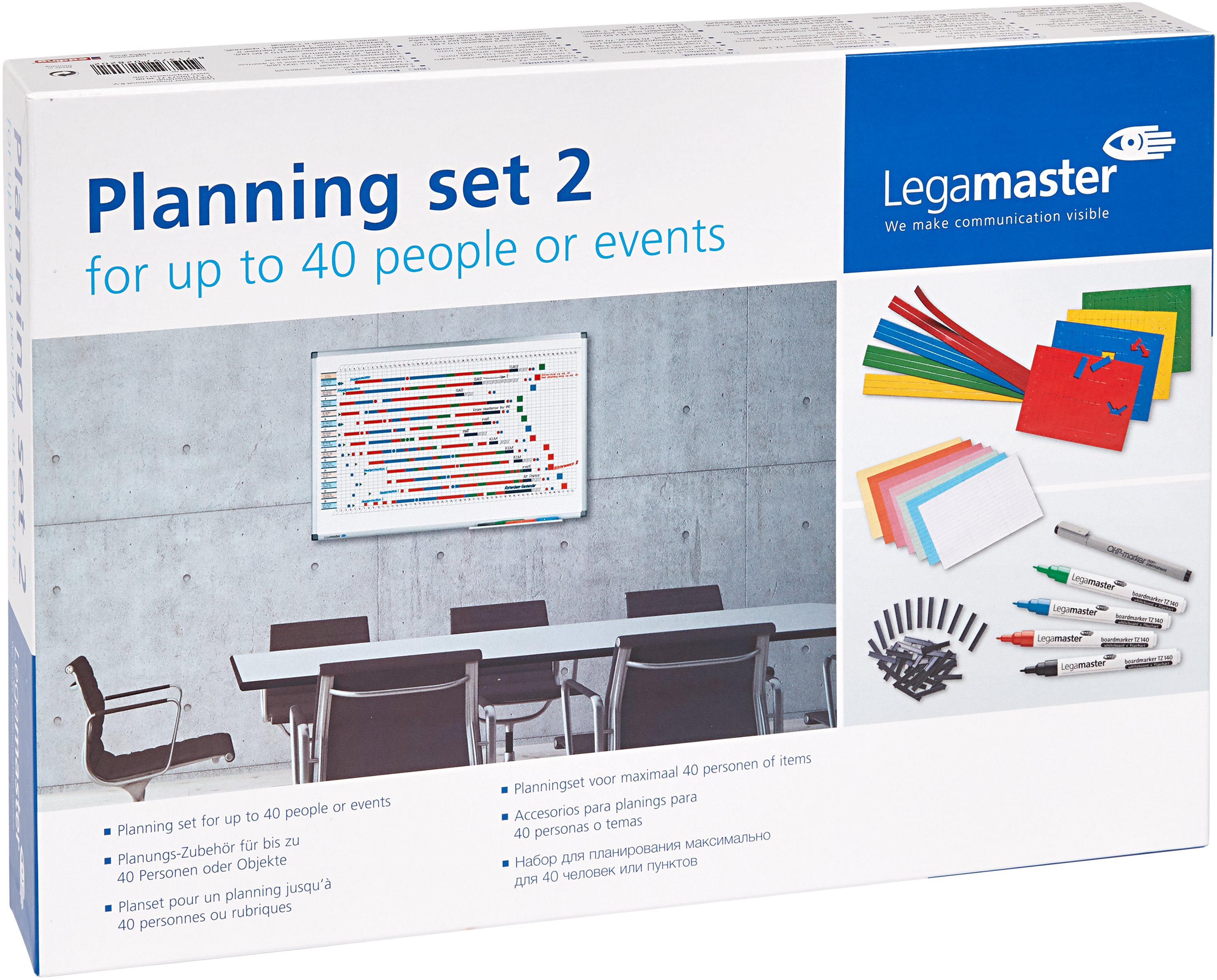 Legamaster Planungsset 2 für 40 Personen, Anlässe, Projekte