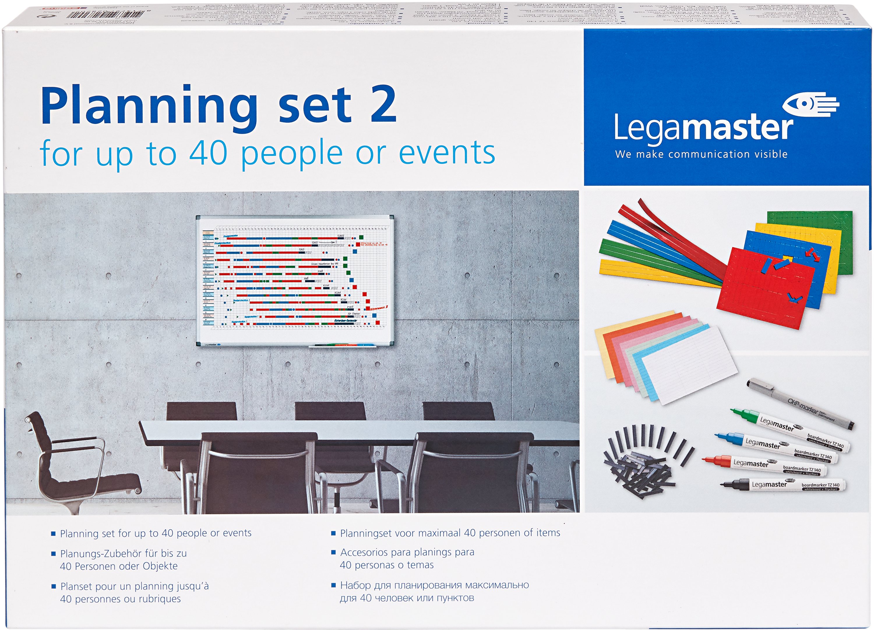 Legamaster Planungsset 2 für 40 Personen, Anlässe, Projekte