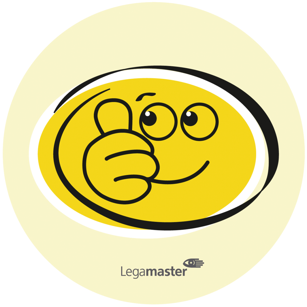 Legamaster Moderationskarte Emoticon 95mm lachend-traurig 100St.